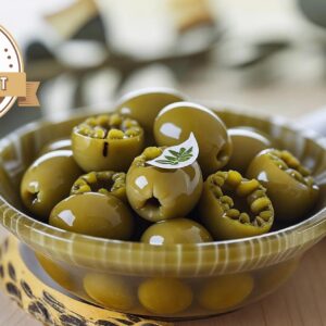 Green Olives stuffed with Jalapeño - Ullinj të mbushur me Jalapeño- 700gr  (1.54lbs)