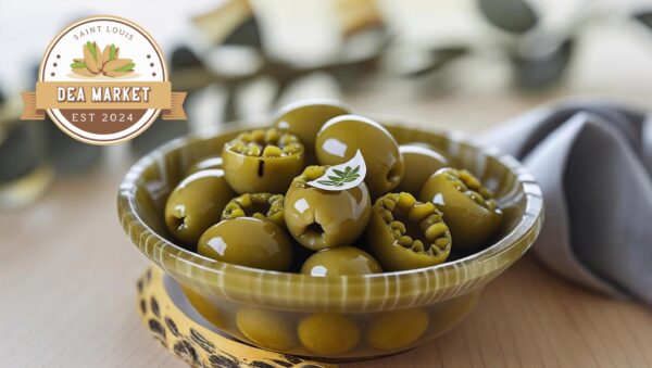 Green Olives stuffed with Jalapeño - Ullinj të mbushur me Jalapeño- 1.54lbs